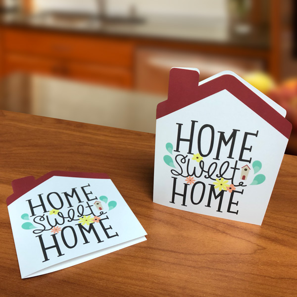 House-Shaped Notecards 