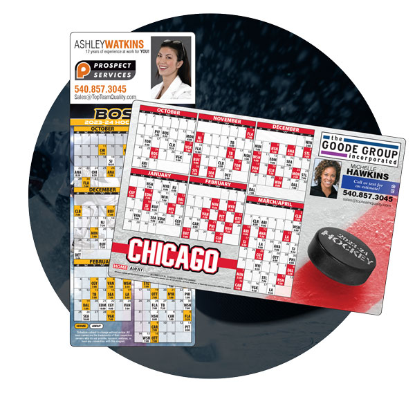 Magnetic Hockey Schedules