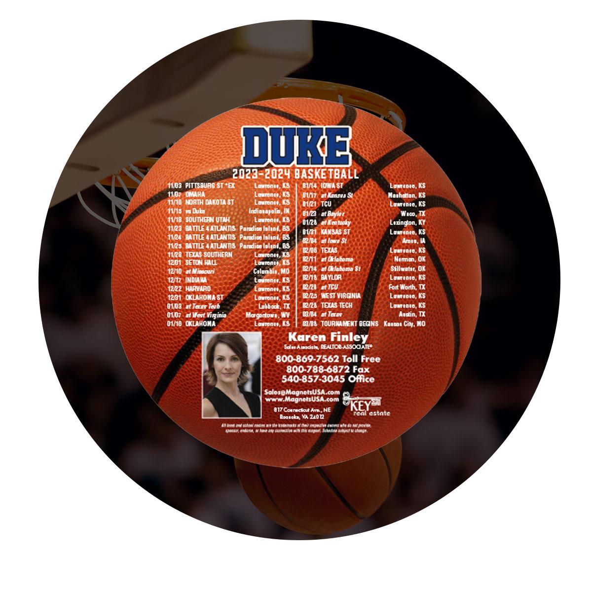 Magnetic Basketball Schedules