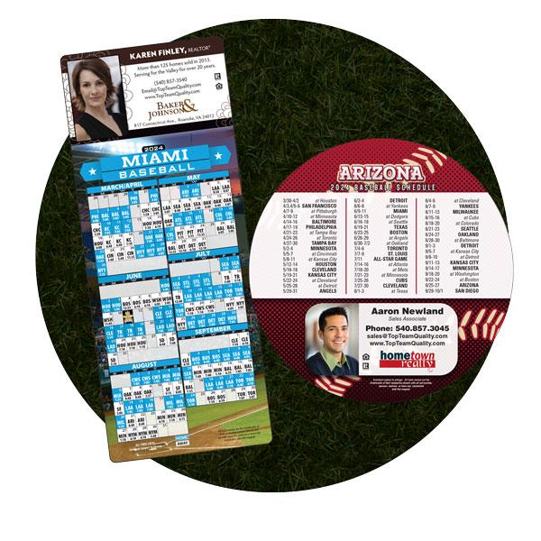 Magnetic Baseball Schedules