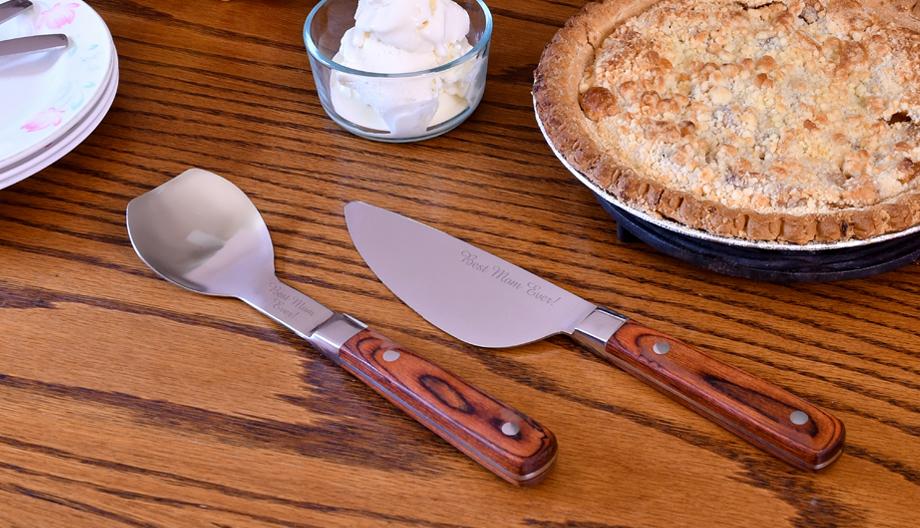 Personalized Cake and Ice Cream Serving Set