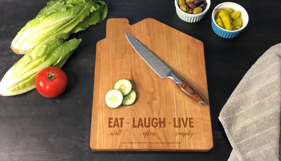 House-Shaped Cutting Board