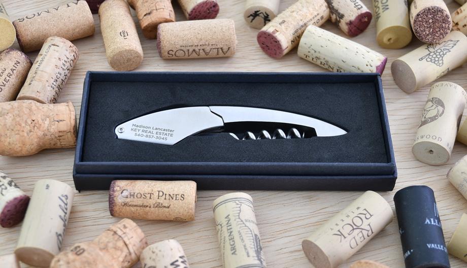  personalized wine openers Engraved Wine Corkscrew for closing or client gifts