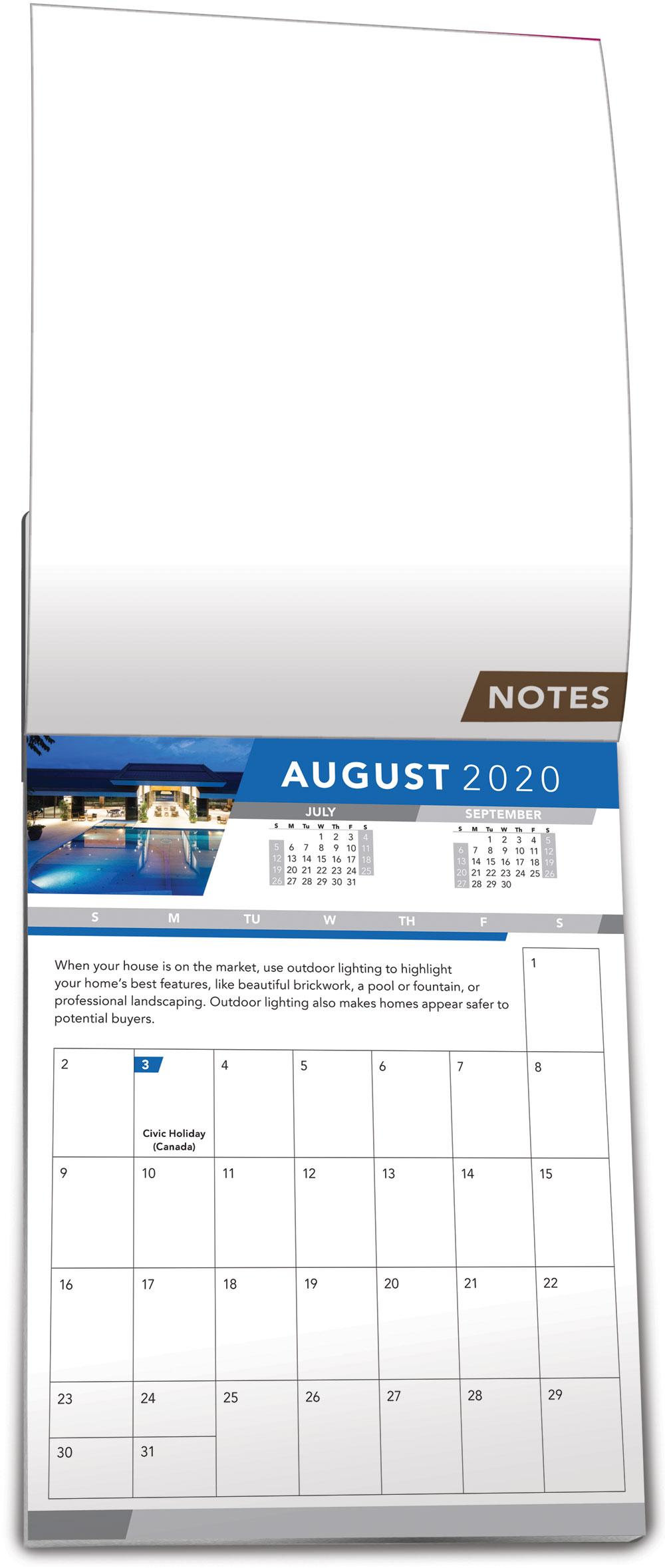 Jumbo Real Estate Calendar Pages