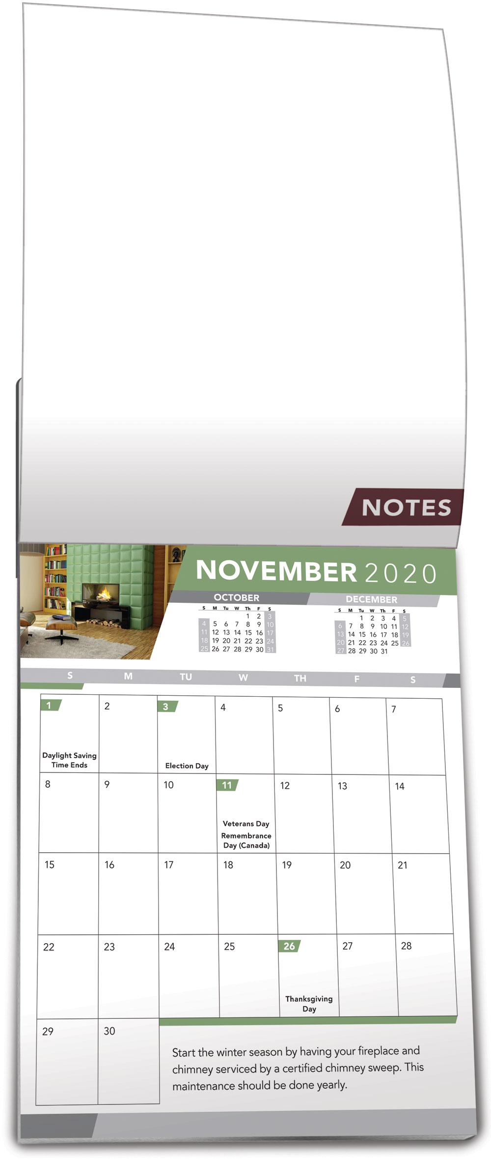 Jumbo Real Estate Calendar Pages