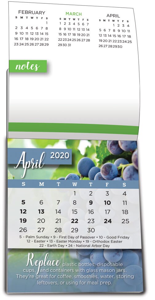 Healthy Living Calendar Pages