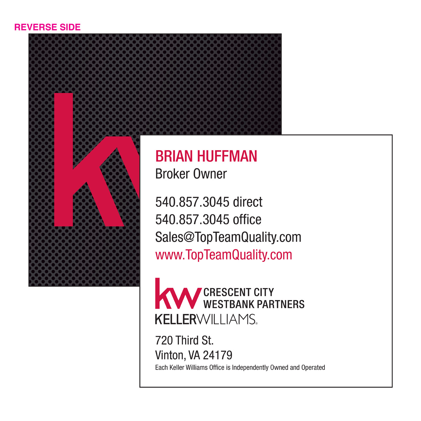 Keller William Square Business Card