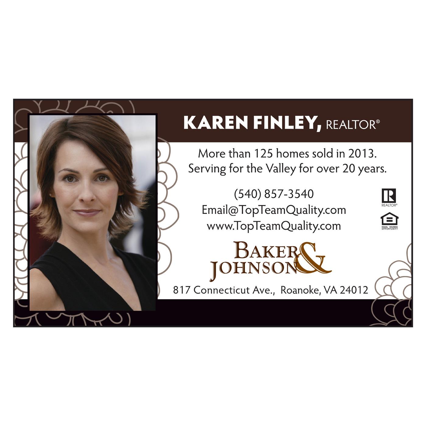 real estate standard business card