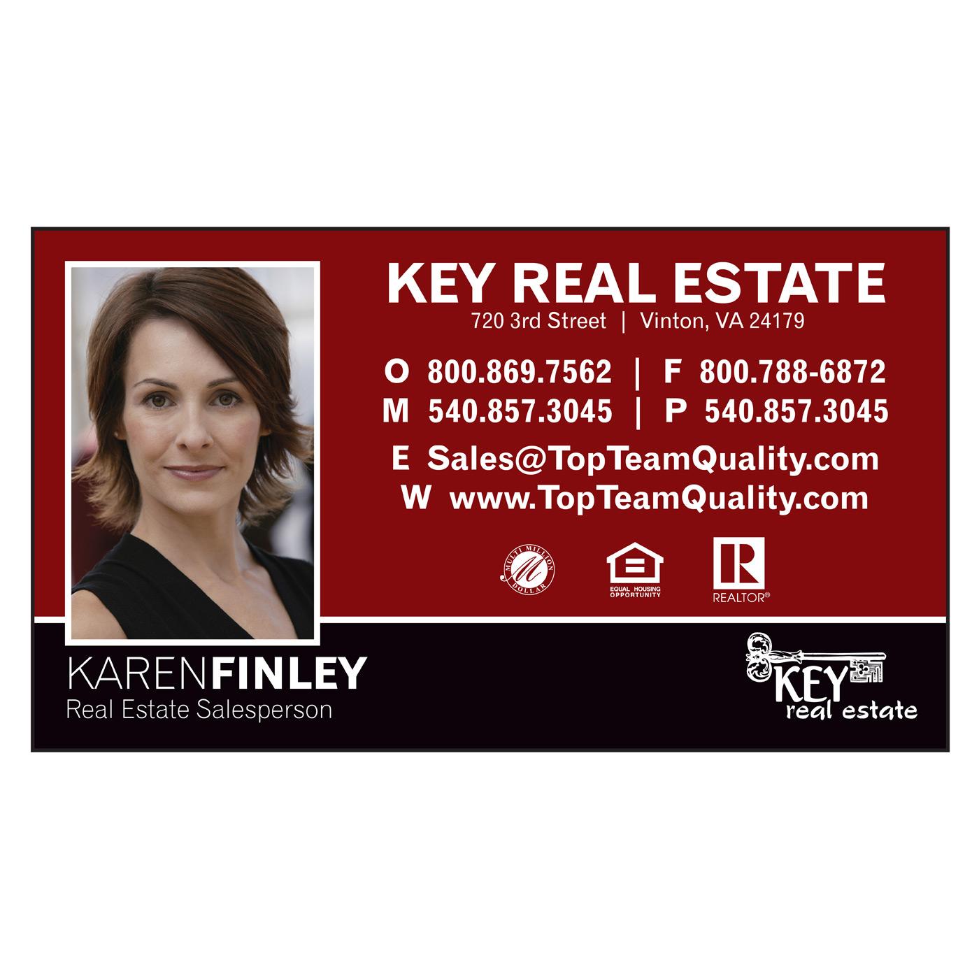 real estate business card