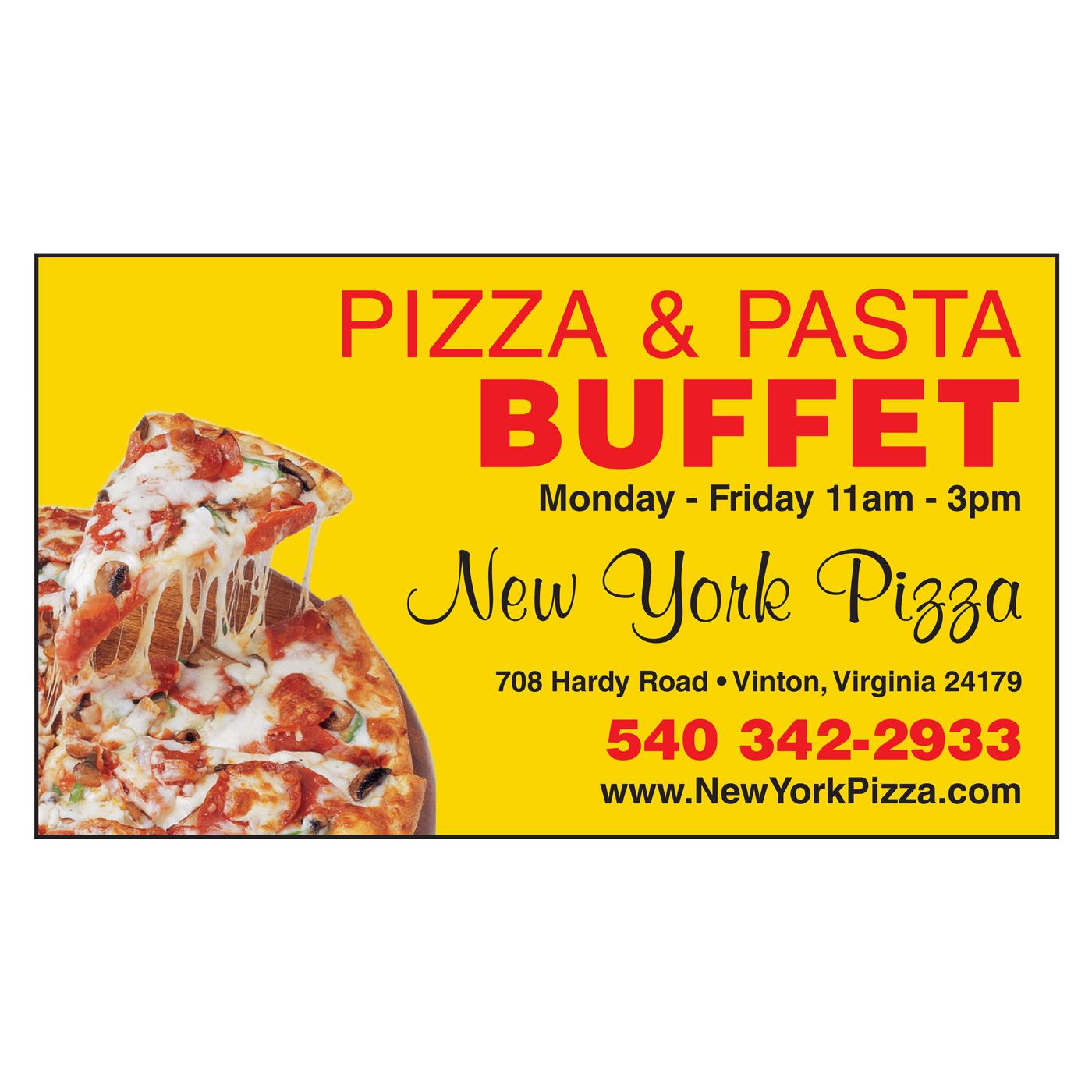 pizza restaurant business card