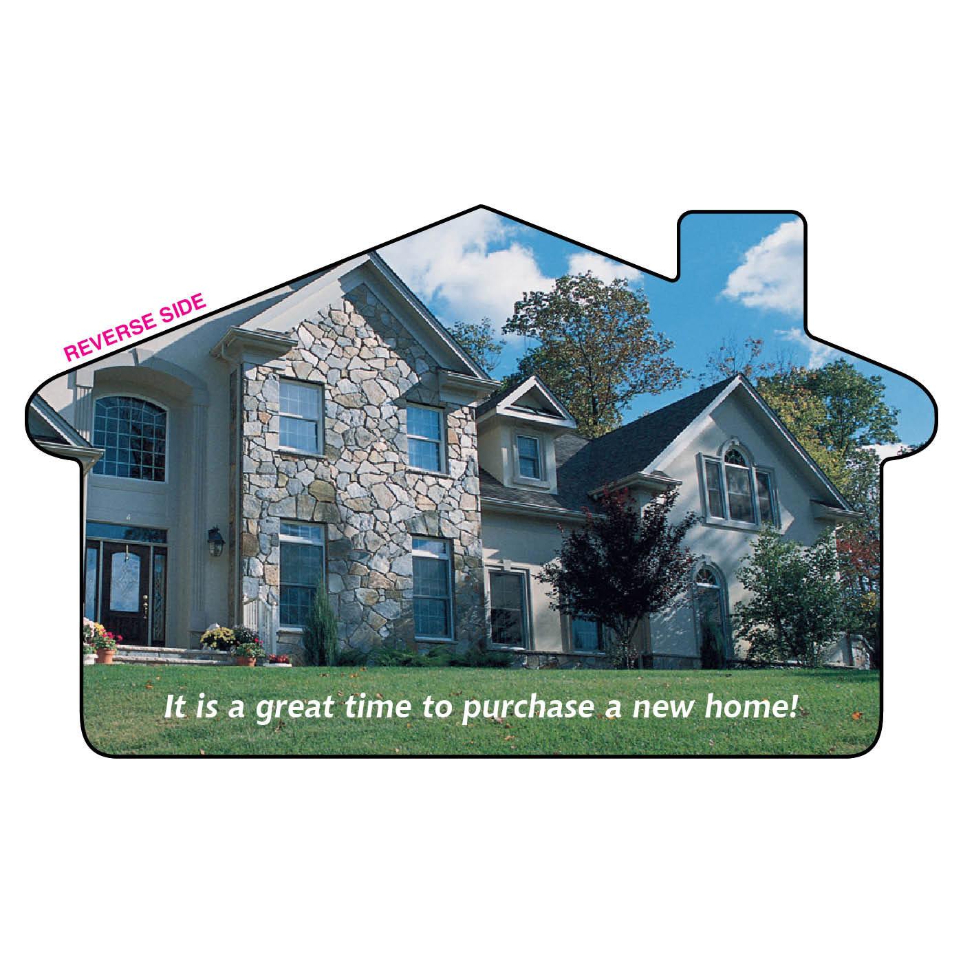 DoubleSided Card Stock Business Cards Stone Home HouseShaped