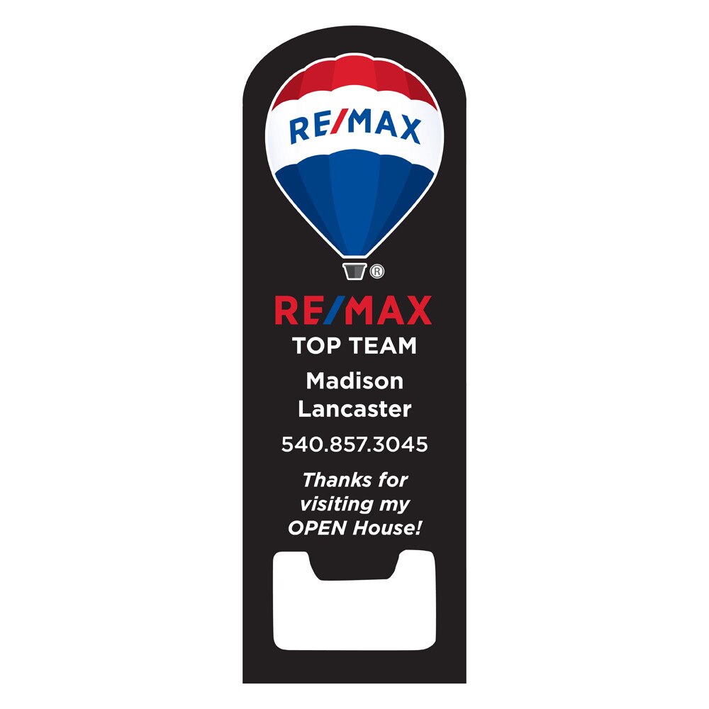 REMAX Black Bottle Opener Custom