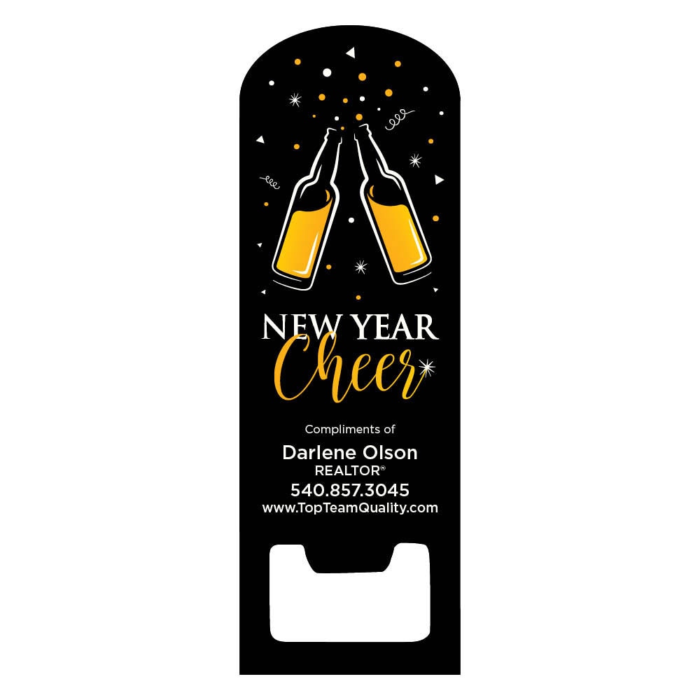 new year cheer bottle opener