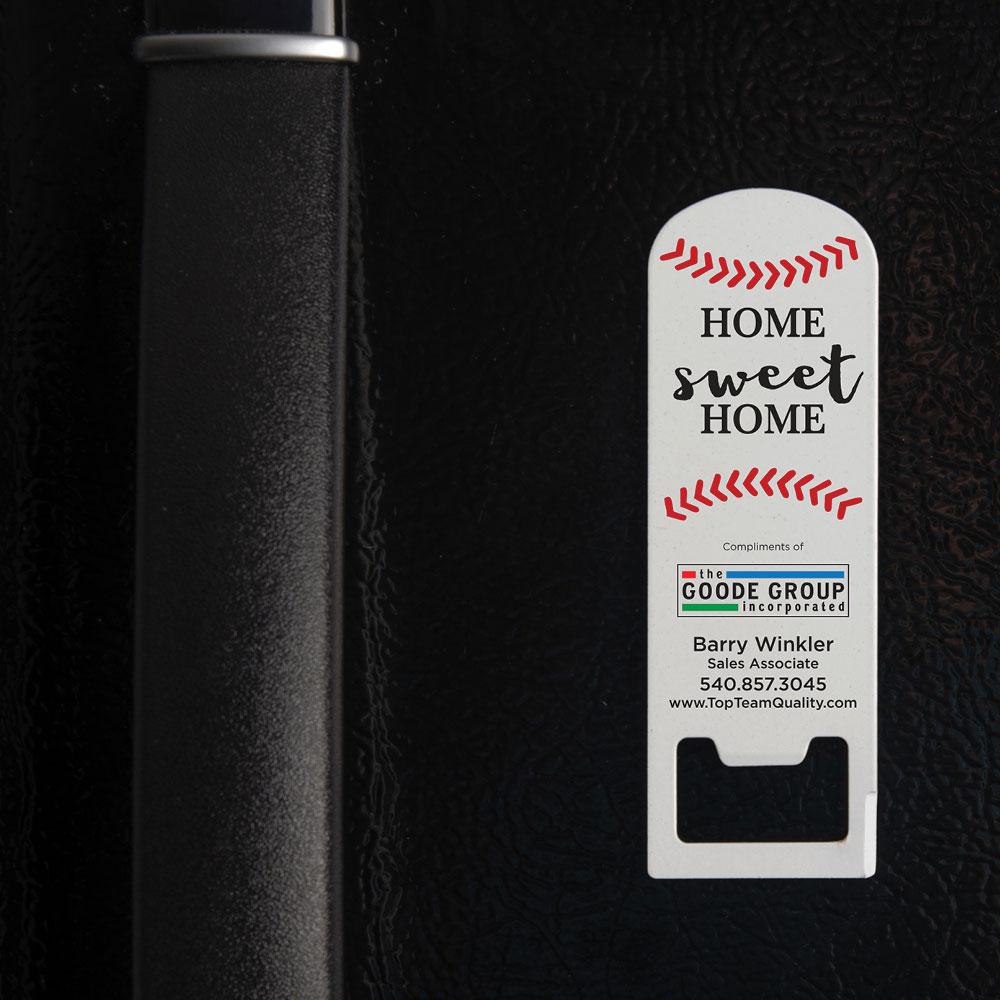 baseball bottle opener with magnet