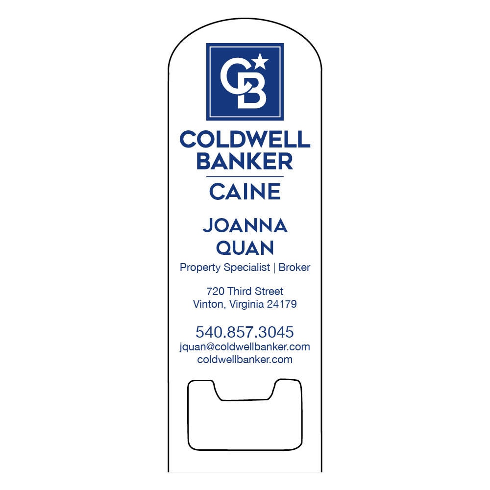 coldwell banker logo bottle opener