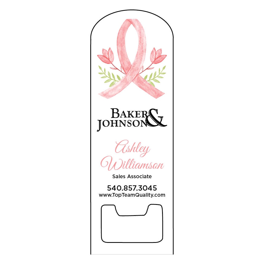 bottle opener breast cancer ribbon