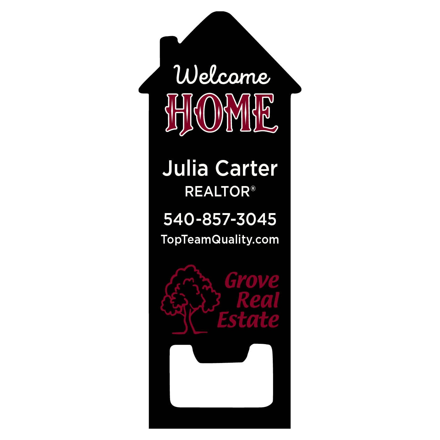 welcome home custom bottle opener