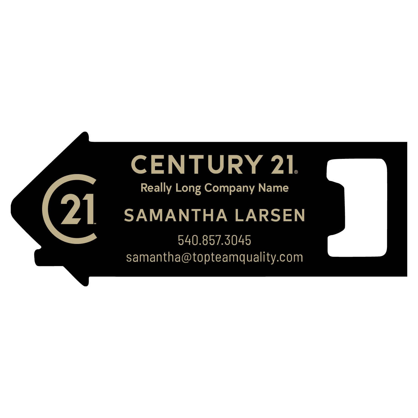 century 21 logo bottle openers