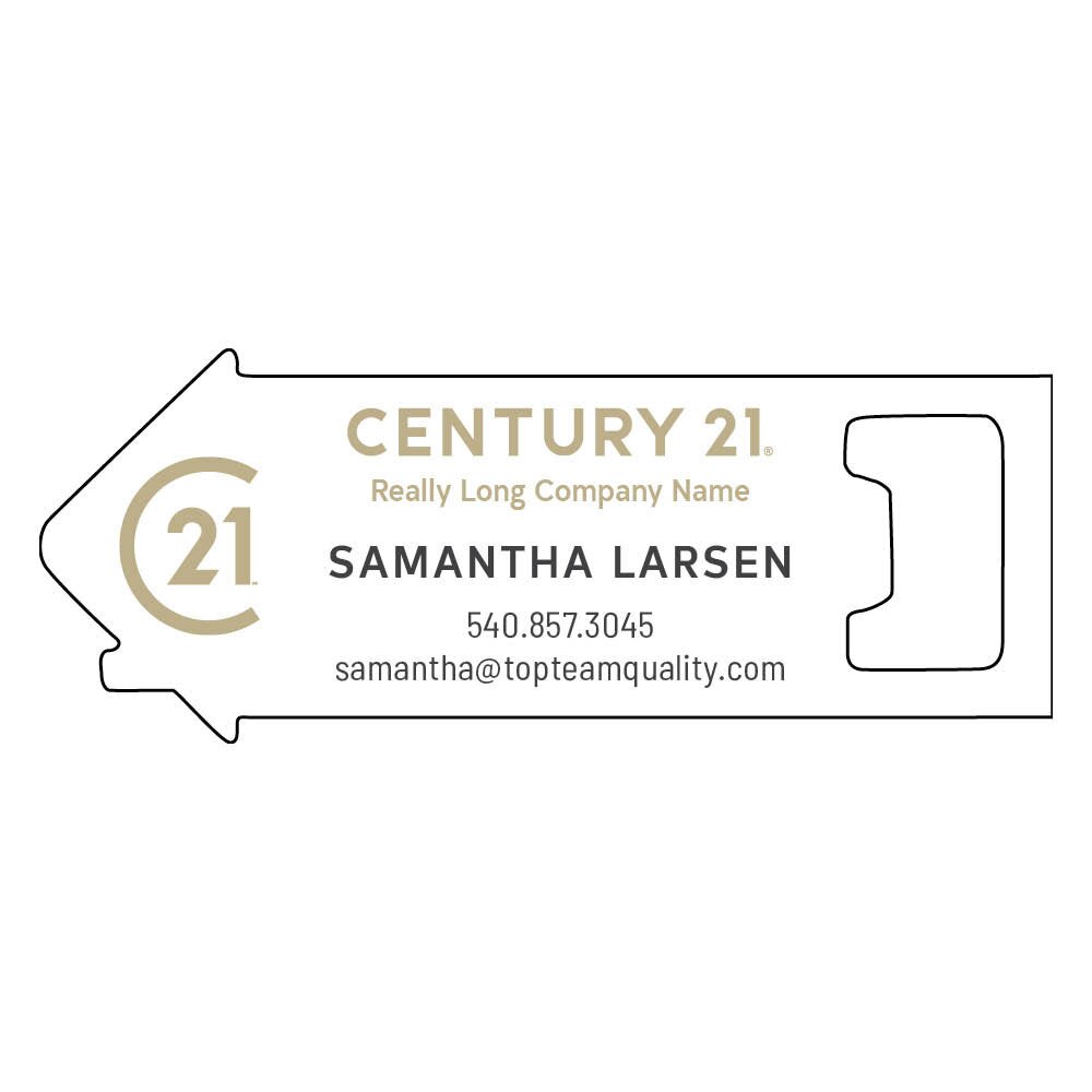 century 21 custom bottle opener