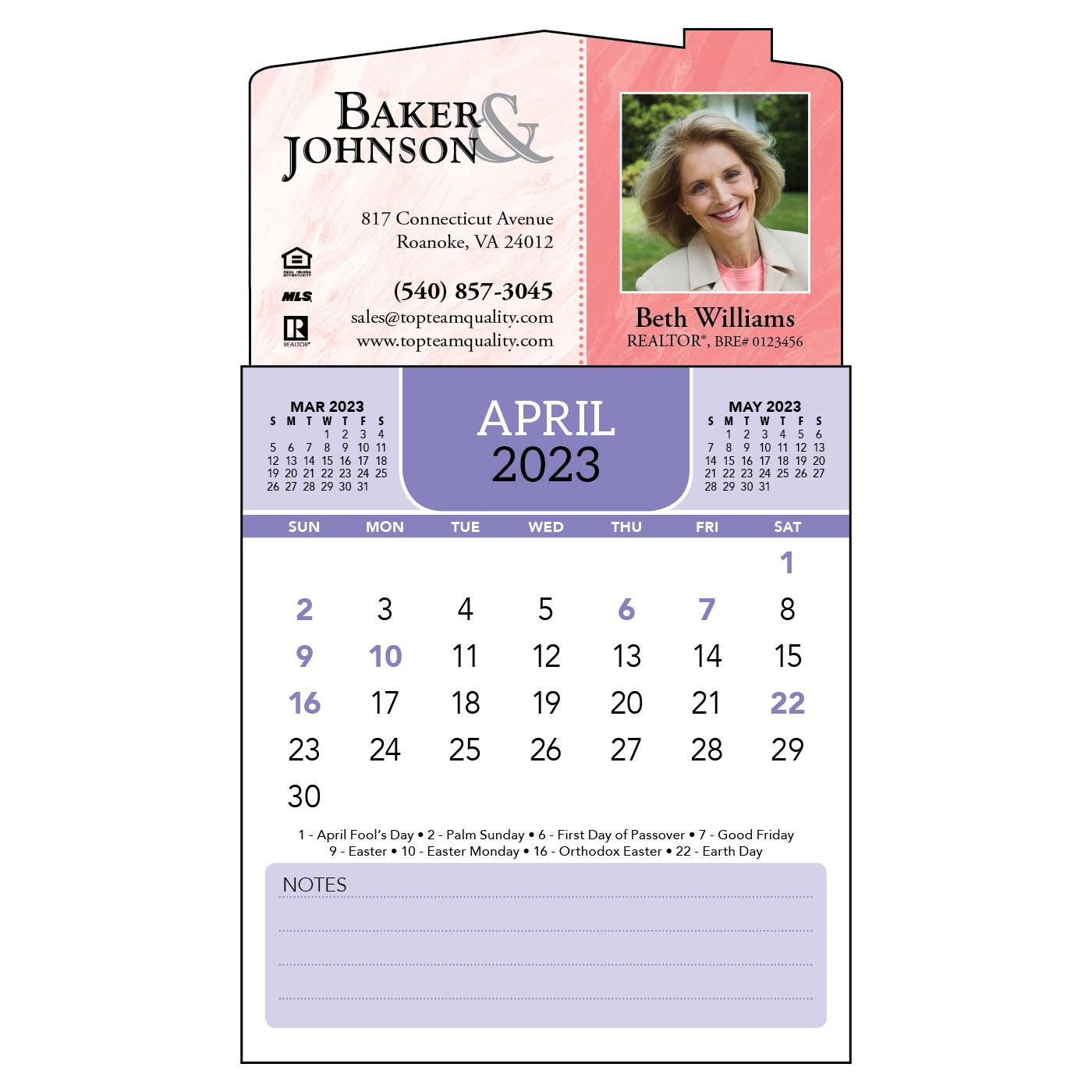 House-Shaped | Magnetic Calendar | Magnets USA®