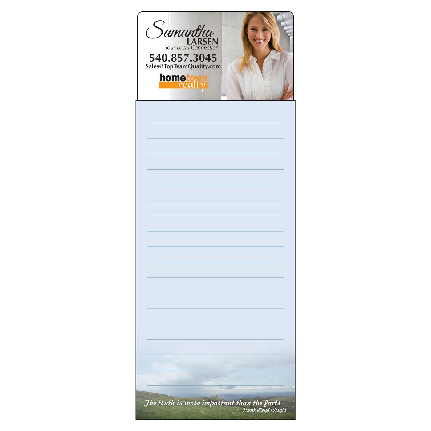 Long Designer Magnetic Notepad | Standard | Scenic Quotes