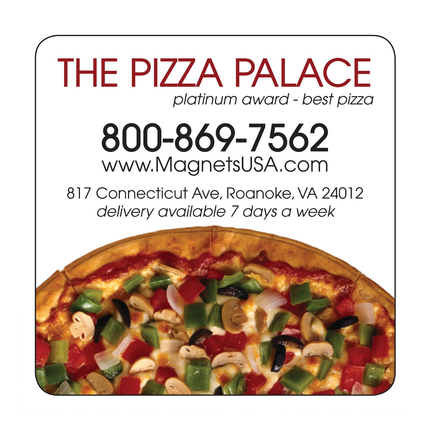 Pizza square magnet magnets usa 