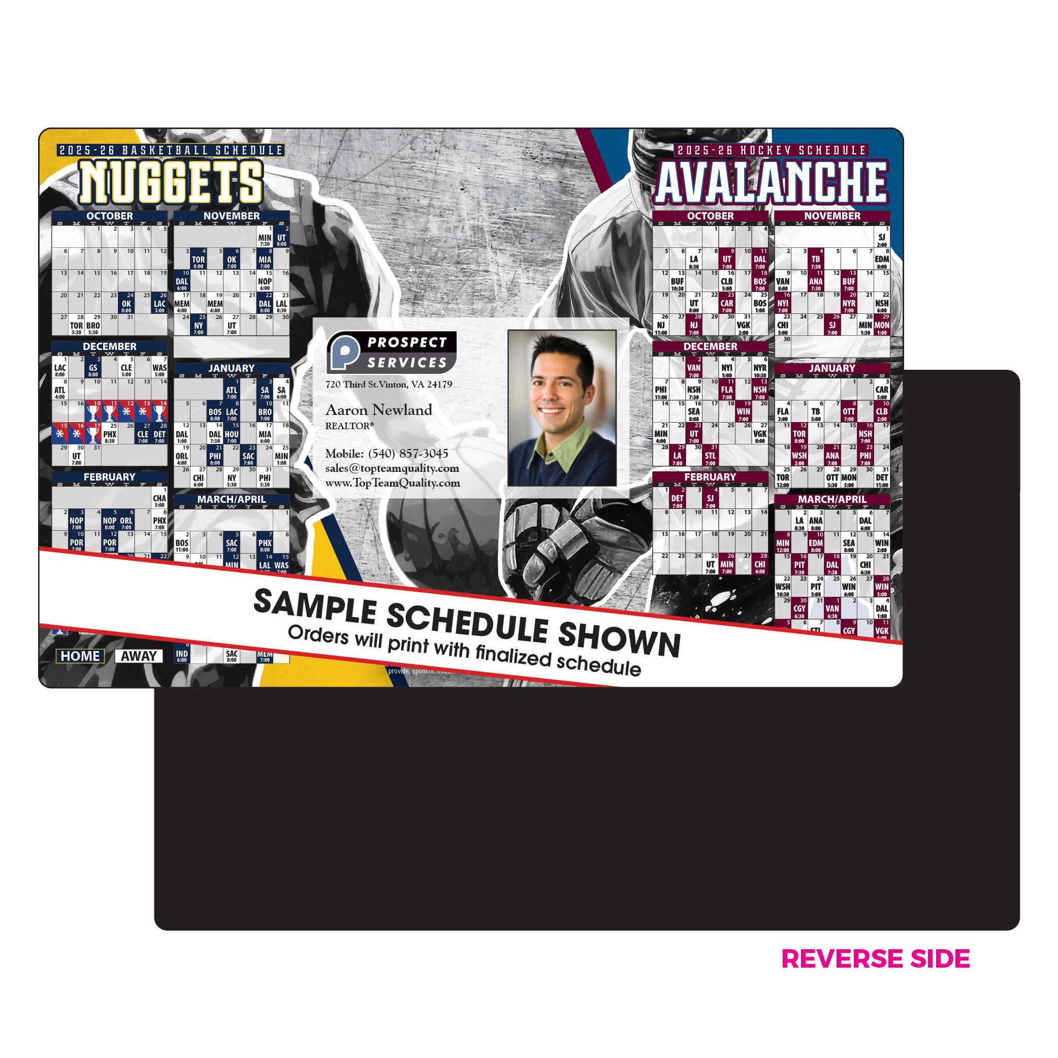 Colorado Basketball & Hockey Schedule Jumbo Nuggets / Avalanche