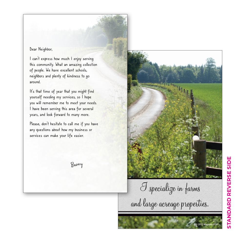 Note Ruee Gift Personalized Premium GiftNote™ | Country Road | Magnets USA®
