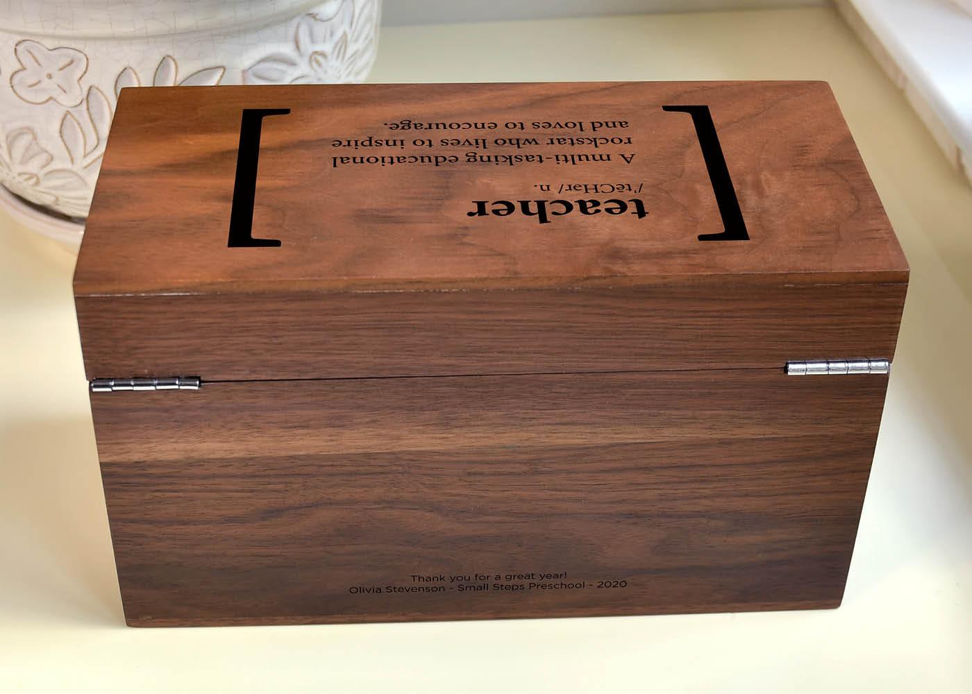 Walnut Keepsake Box USA® LifeLong Gifts
