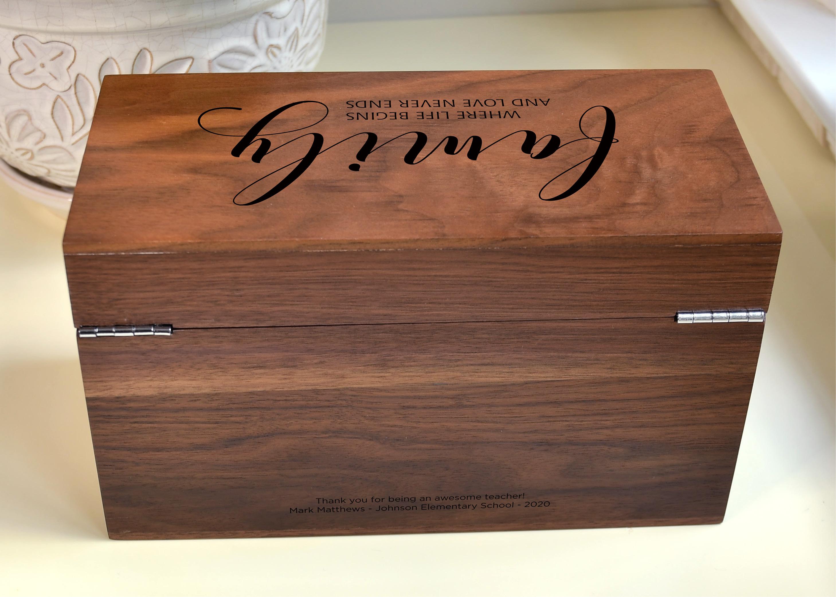 Walnut Keepsake Box USA® LifeLong Gifts