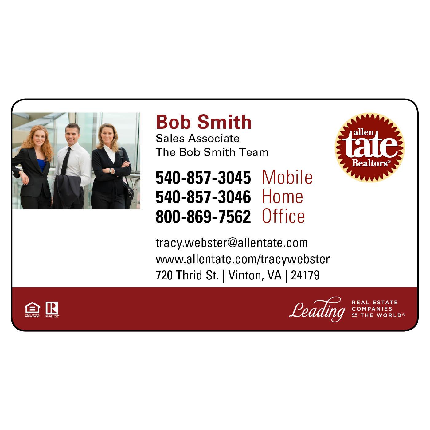 Allen Tate Mortgage business card