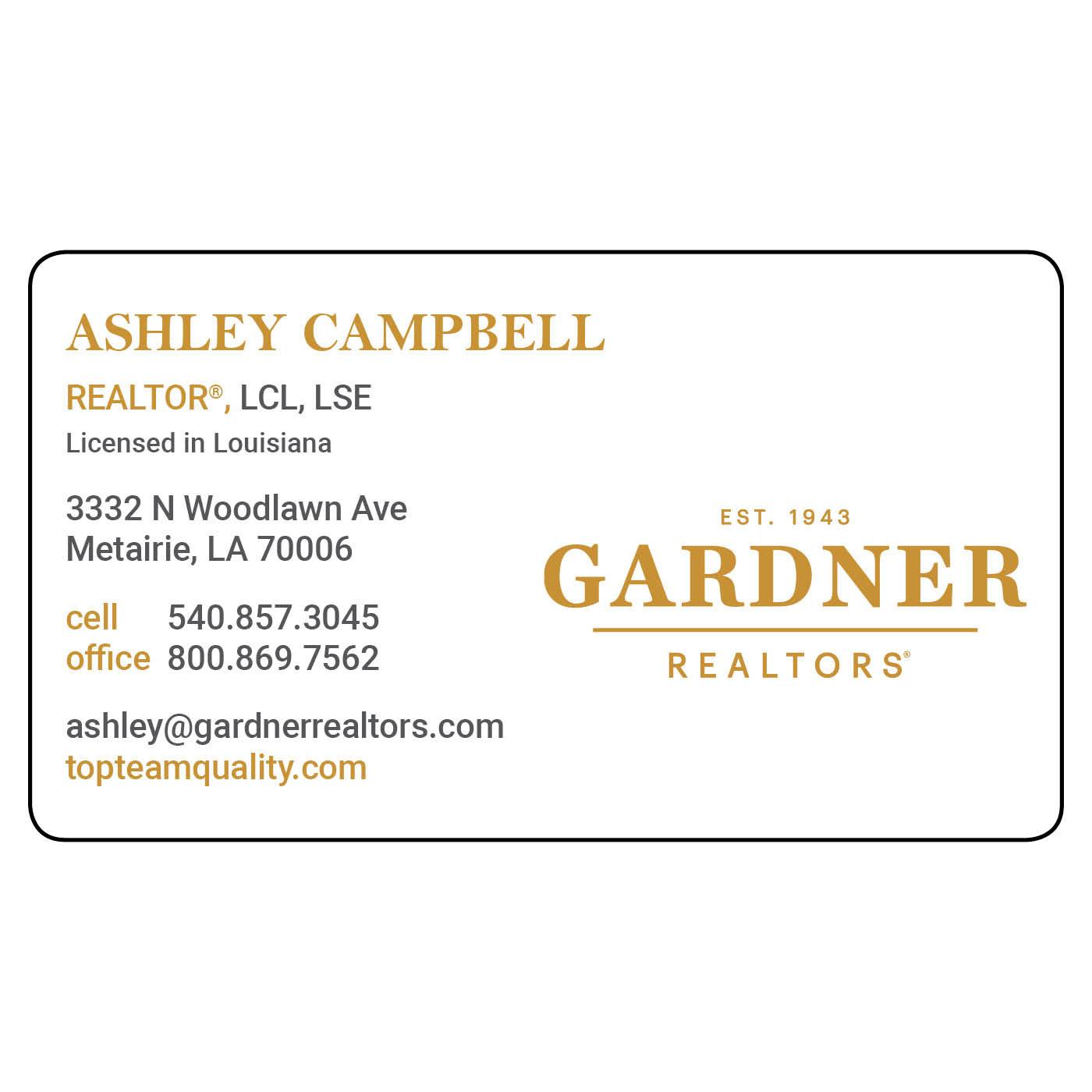 Gardner Business Card USA®