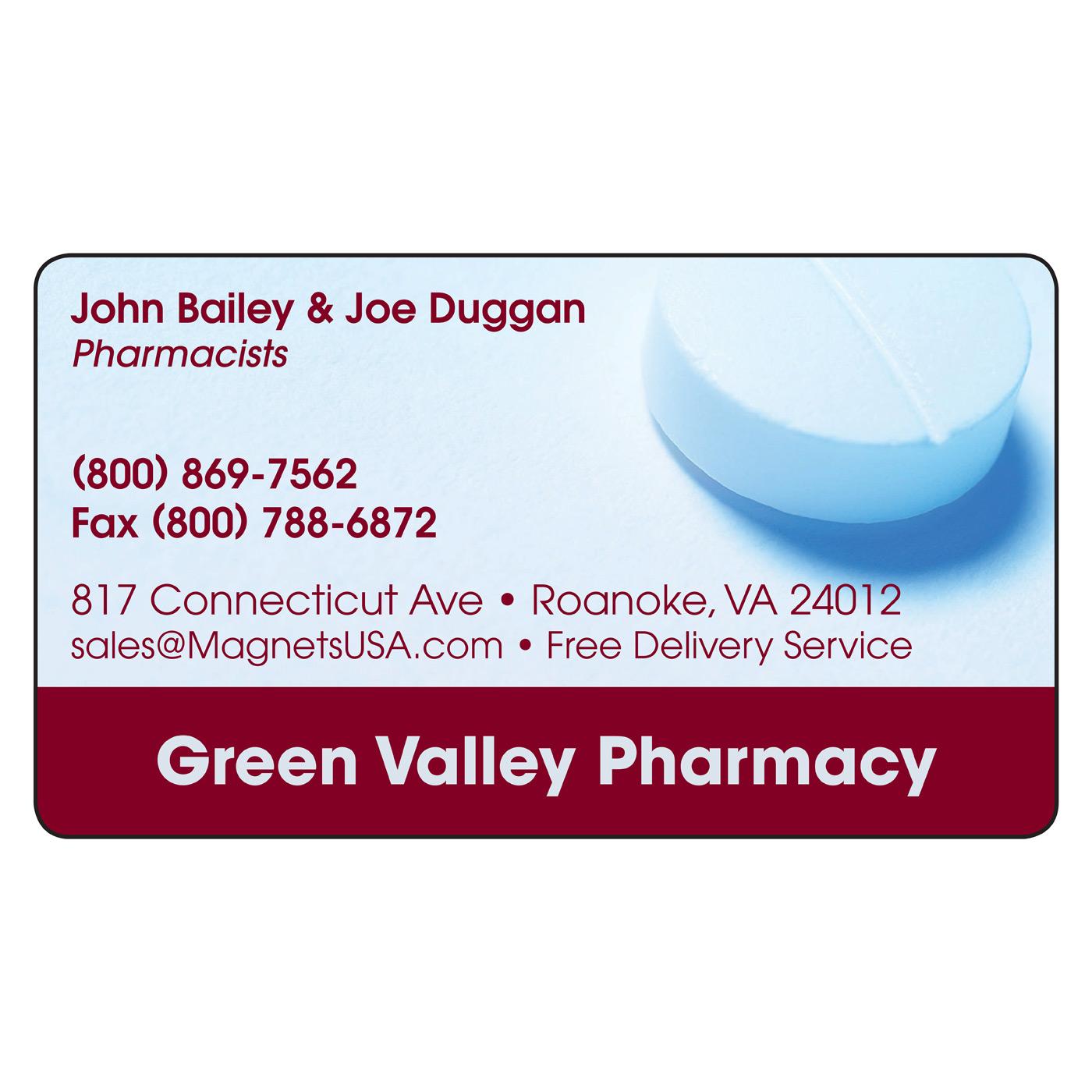 Pharmacy Business Card USA®