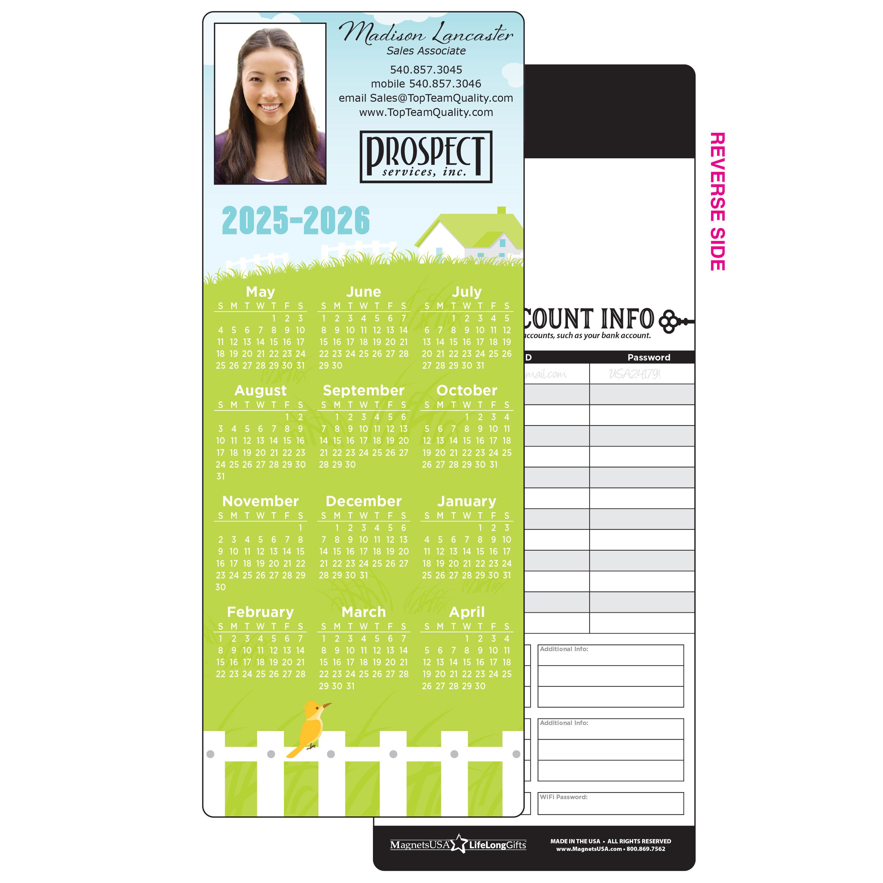 MidYear Calendar Standard Spring House