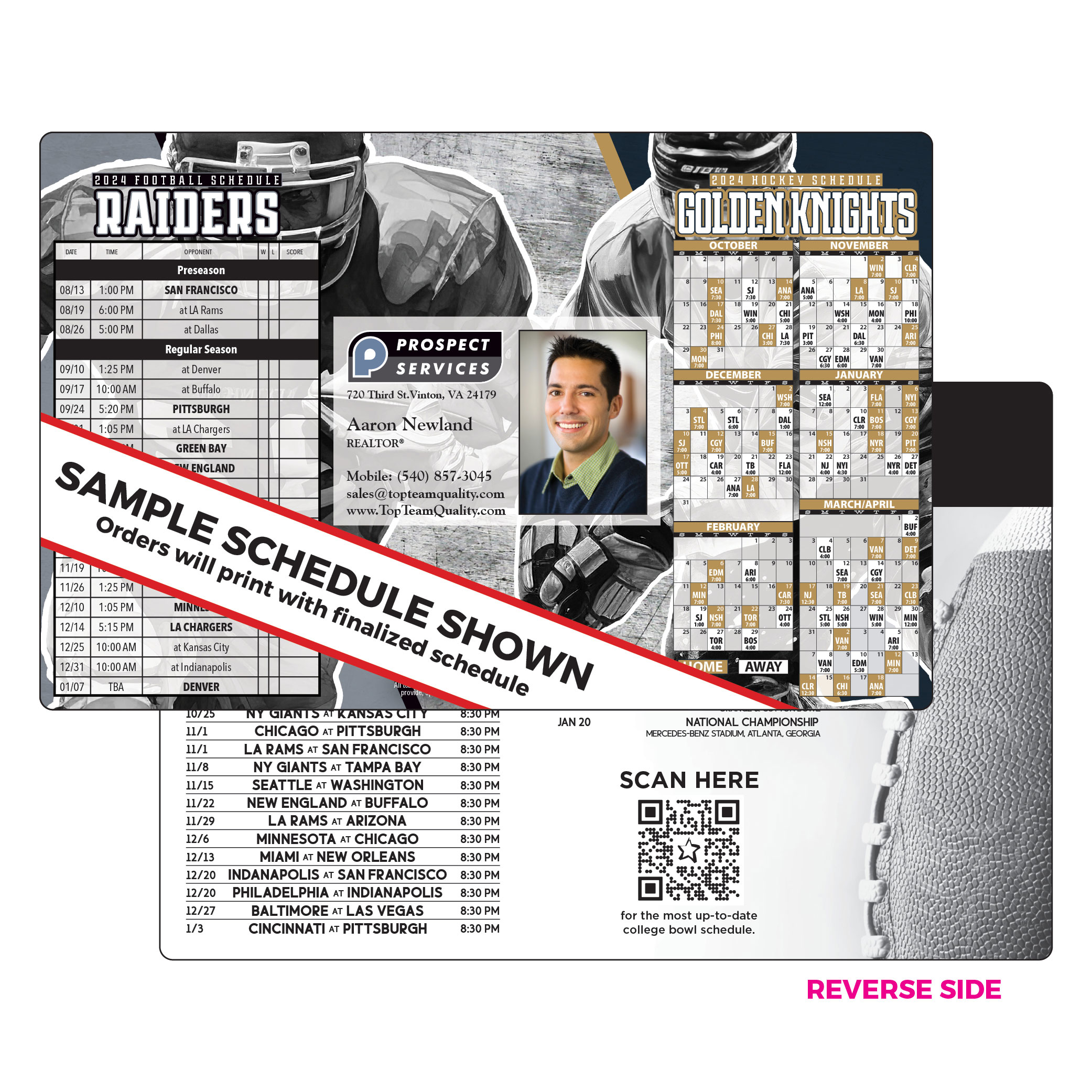 Custom Detroit Lions Football Schedule Magnets, Free Samples