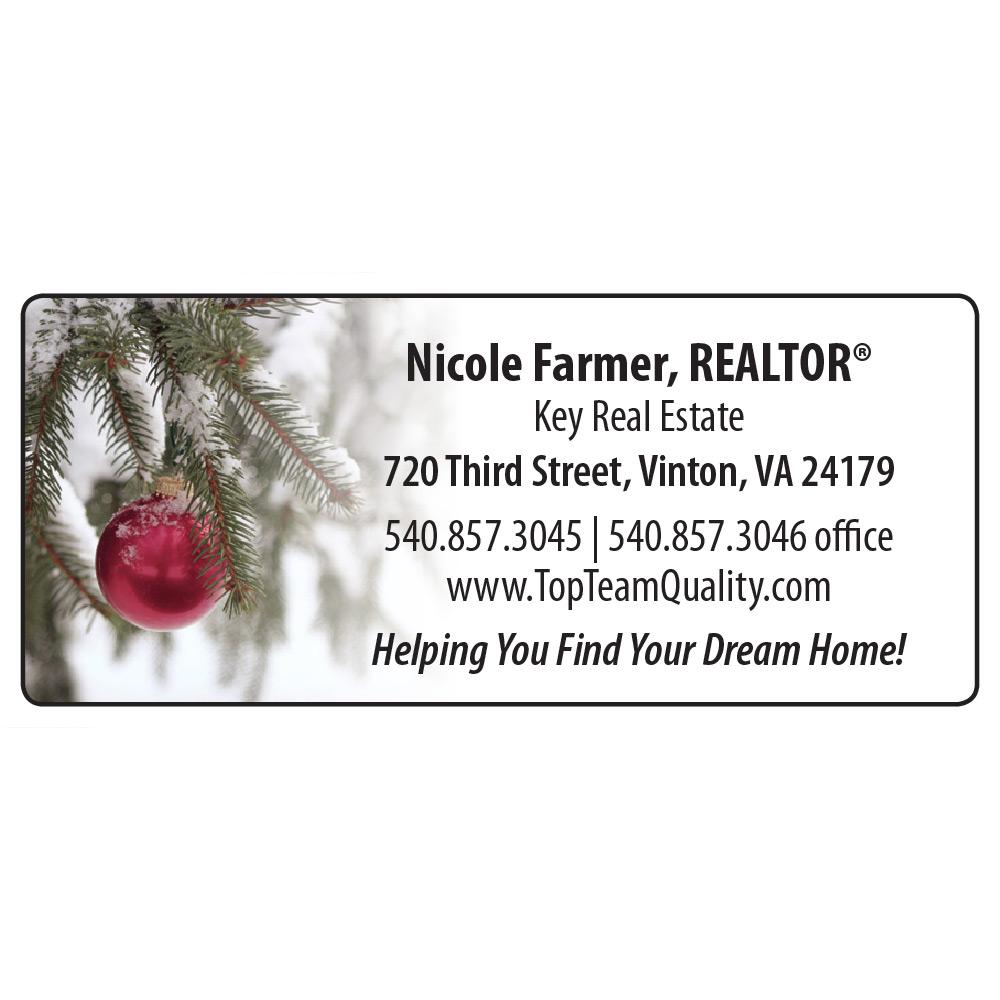 Large Return Address Label