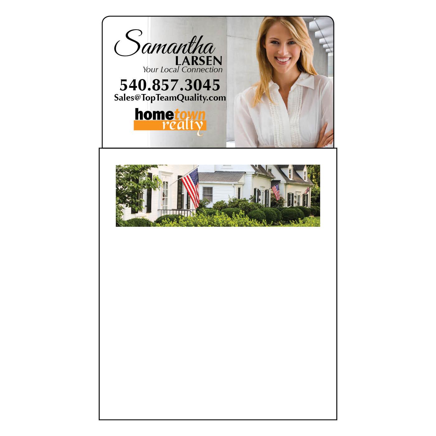 US Flag house magnetic notepad