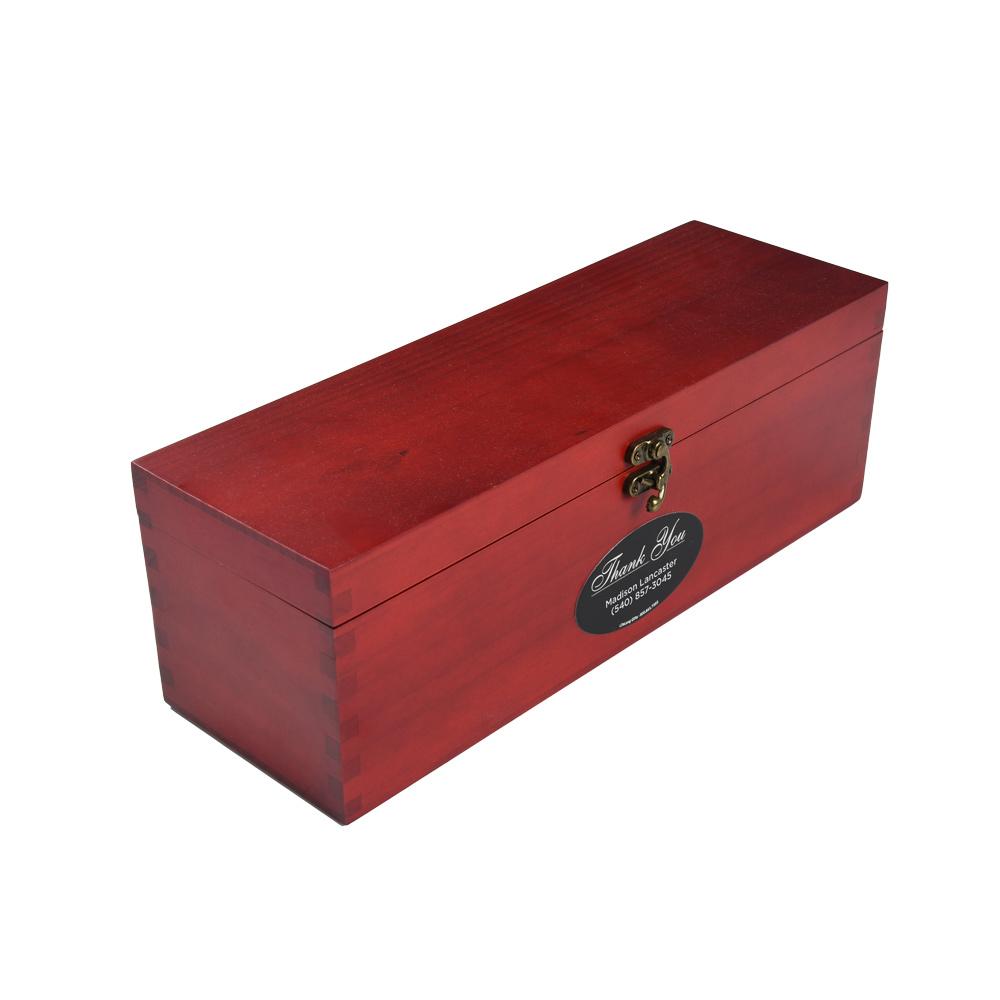 Wine Box with Engraved Medallion